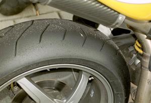 Bren's rear tyre