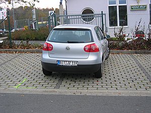 Angle parking only