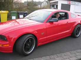 Ed in a Mustang