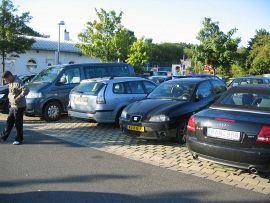 Early morning in the carpark